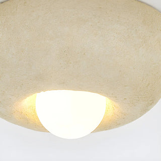 ZOWALA - Simple Mini Cream Geometric Flush Mount Ceiling Light Image - 10