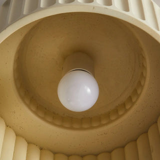 Hallway Modern Beige Cylinder Flush Mount Ceiling Light Zawala Image - 7