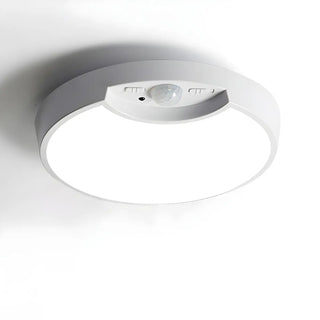 Hallway White Round Sensor LED Flush Mount Ceiling Lamp Zawala Image - 5