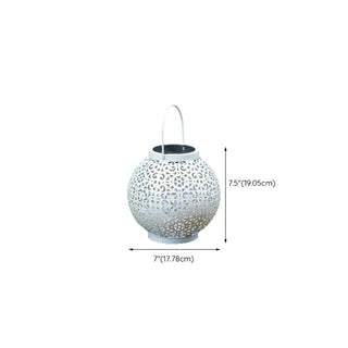Creative Jar-Shaped Lantern Outdoor White Decor Lamp Zawala #size