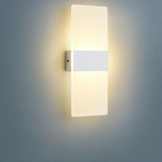 Modern Minimalist Black Rectangular LED Wall Sconce Zawala Image - 10
