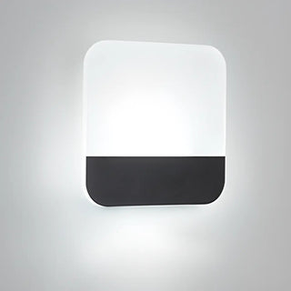 Modern Minimalist Black Rectangular LED Wall Sconce Zawala Image - 12