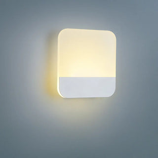 Modern Minimalist Black Rectangular LED Wall Sconce Zawala Image - 5