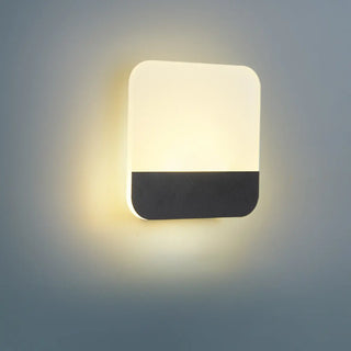 Modern Minimalist Black Rectangular LED Wall Sconce Zawala Image - 6