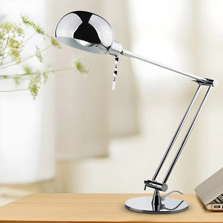 Bedroom Minimalist Sliver Adjustable Metal Table Lamp Zawala Image - 2