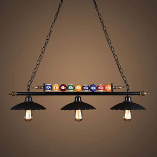 ZOWALA - Industrial Billiards-Themed Dome Island Pendant Light Image - 10