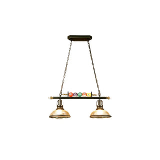 ZOWALA - Industrial Billiards-Themed Dome Island Pendant Light Image - 14