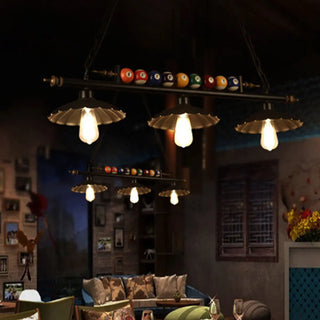 ZOWALA - Industrial Billiards-Themed Dome Island Pendant Light Image - 3