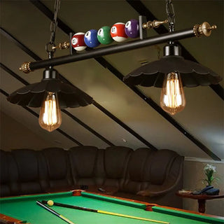 ZOWALA - Industrial Billiards-Themed Dome Island Pendant Light Image - 5
