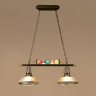 ZOWALA - Industrial Billiards-Themed Dome Island Pendant Light Image - 8