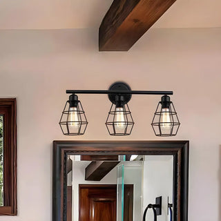 ZOWALA - Industrial Caged Metal Vanity Light Image - 1