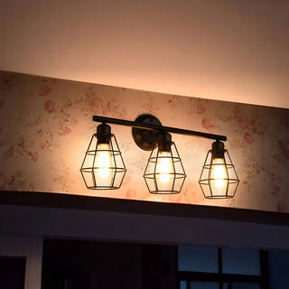 ZOWALA - Industrial Caged Metal Vanity Light Image - 2