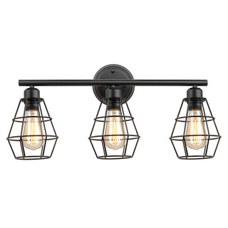 ZOWALA - Industrial Caged Metal Vanity Light Image - 5
