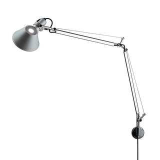 ZOWALA - Contemporary Swing Arm Aluminum Reading Silver Wall Sconce Image - 5