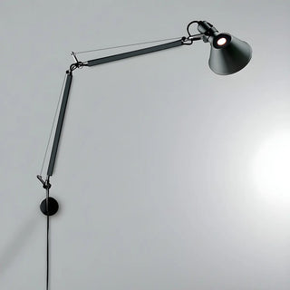 ZOWALA - Contemporary Swing Arm Aluminum Reading Silver Wall Sconce Image - 6