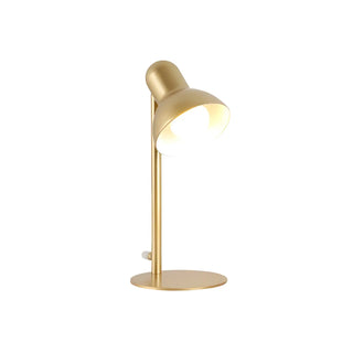Living Room Stylish Golden Bowl Shade Metal Desk Lamp Zawala Image - 5