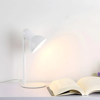 Living Room Stylish Golden Bowl Shade Metal Desk Lamp Zawala Image - 9