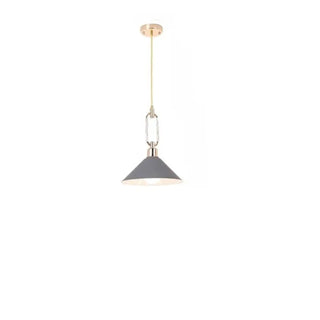 ZOWALA - Modern Industrial Black Metal Cone Dining Room Pendant Light Image - 10
