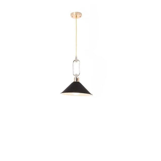ZOWALA - Modern Industrial Black Metal Cone Dining Room Pendant Light Image - 13