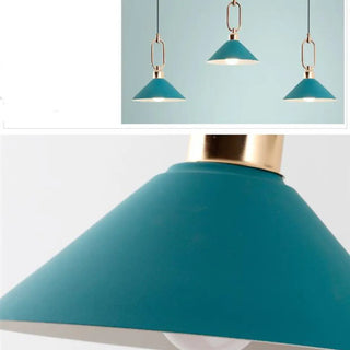 ZOWALA - Modern Industrial Black Metal Cone Dining Room Pendant Light Image - 14