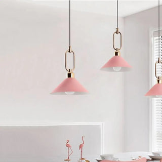 ZOWALA - Modern Industrial Black Metal Cone Dining Room Pendant Light Image - 6