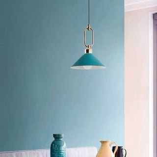 ZOWALA - Modern Industrial Black Metal Cone Dining Room Pendant Light Image - 8