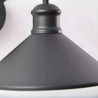 ZOWALA - Industrial Black Cone Mini Outdoor Wall Light Image - 8