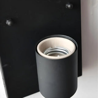 Industrial Box Glass Black External LED Wall Sconce Zawala Image - 11