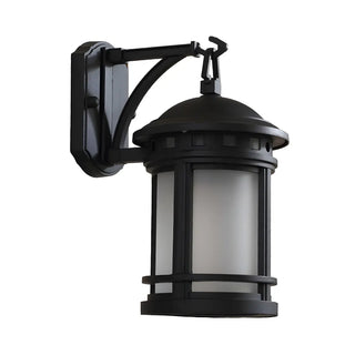 Industrial Style Black Outdoor Wall Lantern Sconce Zawala Image - 5