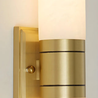 Contemporary Bedroom Alabaster Industrial LED Wall Lamp Zawala Image - 12