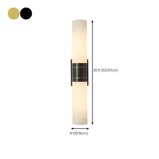 Contemporary Bedroom Alabaster Industrial LED Wall Lamp Zawala #size