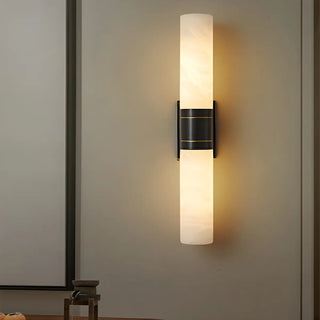 Contemporary Bedroom Alabaster Industrial LED Wall Lamp Zawala Image - 3