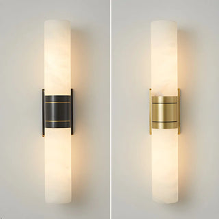 Contemporary Bedroom Alabaster Industrial LED Wall Lamp Zawala Image - 4