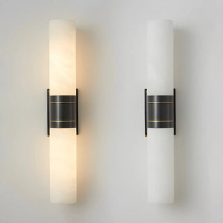Contemporary Bedroom Alabaster Industrial LED Wall Lamp Zawala Image - 8
