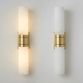 Contemporary Bedroom Alabaster Industrial LED Wall Lamp Zawala Image - 9