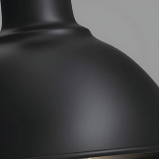 Contemporary Iron Black Dome External Wall LED Sconce Zawala Image - 10