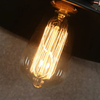 ZOWALA - Industrial Black Flared Shade Metal Exterior Wall Light Image - 15