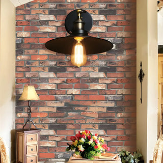 ZOWALA - Industrial Black Flared Shade Metal Exterior Wall Light Image - 16