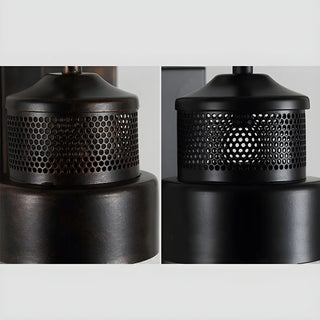 ZOWALA - Industrial Jar Glass Shade Black Small Decor Wall Light Image - 14