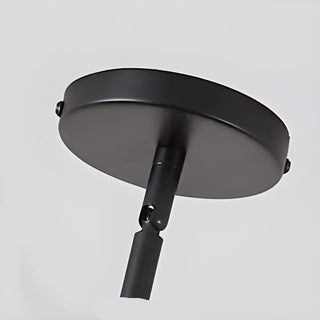 ZOWALA - Industrial Sputnik Metal Black Living Room Large Chandelier Image - 14