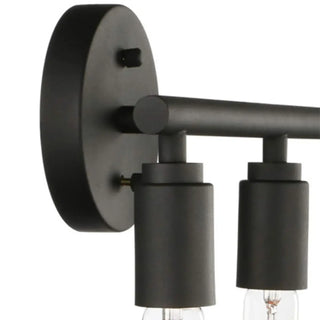 Industrial 4-Light Black Cylinder LED Vanity Light Zawala Image - 13