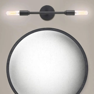 Industrial 4-Light Black Cylinder LED Vanity Light Zawala Image - 2