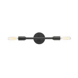 Industrial 4-Light Black Cylinder LED Vanity Light Zawala Image - 4