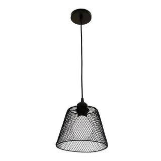 ZOWALA - Industrial Metal Mesh Pendant Light Adjustable Height Image - 6