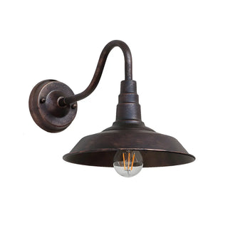 Industrial Cone Mini Iron Black Outdoor Wall Lamp Zawala Image - 12