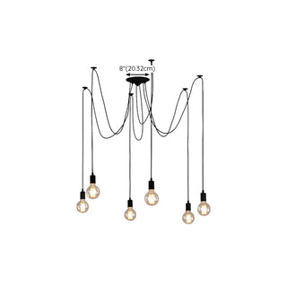 ZOWALA - Industrial Multi-Bulb Adjustable Ceiling Light #size