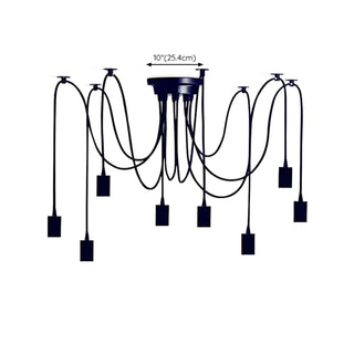ZOWALA - Industrial Multi-Bulb Adjustable Ceiling Light Image - 14
