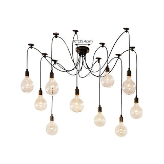 ZOWALA - Industrial Multi-Bulb Adjustable Ceiling Light Image - 15