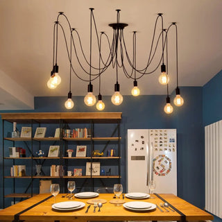 ZOWALA - Industrial Multi-Bulb Adjustable Ceiling Light Image - 4