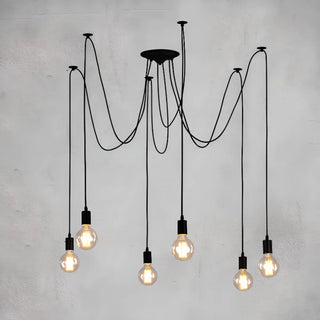 ZOWALA - Industrial Multi-Bulb Adjustable Ceiling Light Image - 9